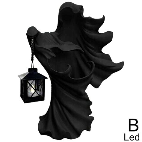 Witch with led lantern cracker barrek